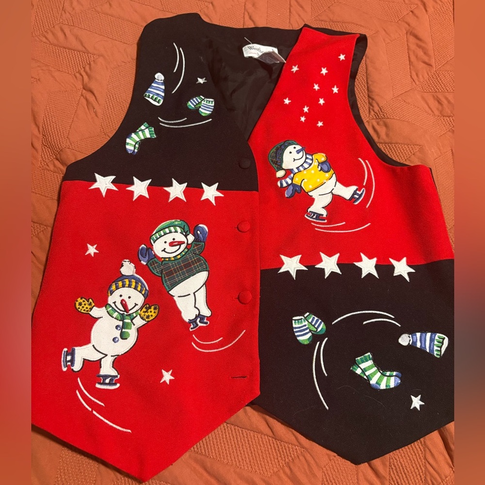 Vintage Westbound Christmas vest